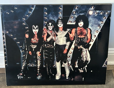 KISS Photo Poster Display 23x19 Reunion Tour Press Conference