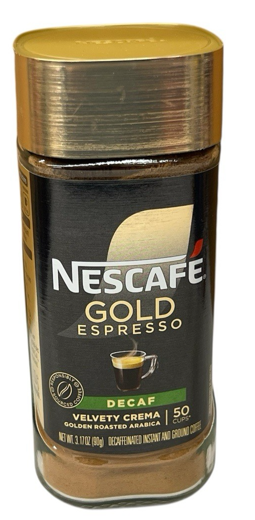 Nestle Nescafe Gold Espresso Decaf Instant Coffee 3.17 oz | eBay