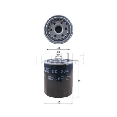 Ölfilter KNECHT OC 274 für FORD MAZDA MITSUBISHI TOYOTA HINO HYUNDAI KIA PROTON