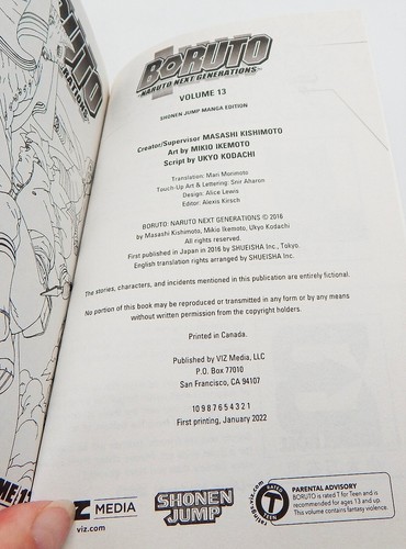 Boruto Naruto Next Gen Volumen 13 por Masashi Kishimoto Shonen Jump Anime Manga - Imagen 8 de 9