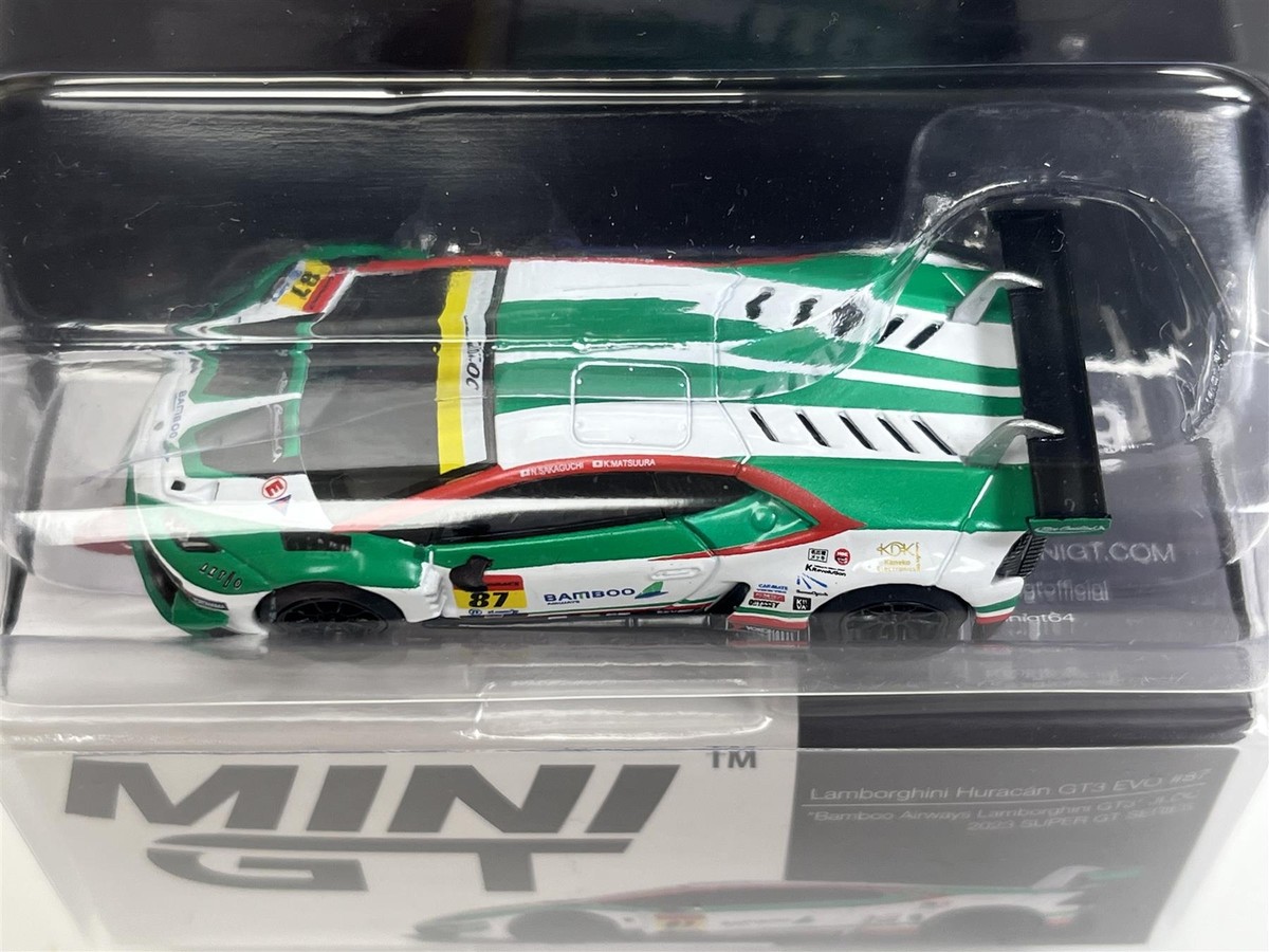 ミニカー MINI GT Lamborghini Huracan GT3 EVO 18 Lamborghini Huracan GT3 EVO #87 2023 Super GT Series 1:64 Mini GT