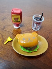 Re-ment Miniature Aloha Hawaii San-x Rilakkuma Rement 3 Hawaiian Burger