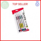 Pentel R.S.V.P. Ballpoint Pen, Fine Line, (0.7mm), Assorted Ink, Clear Barrel, 5