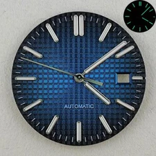 31.8mm Green Luminous Dial+Hands for NH35 NH36 Royal Oak Watch Mod Parts