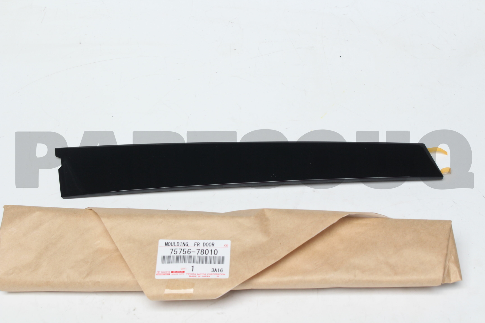 7575678010 Genuine Toyota MOULDING, FRONT DOOR WINDOW FRAME, REAR 