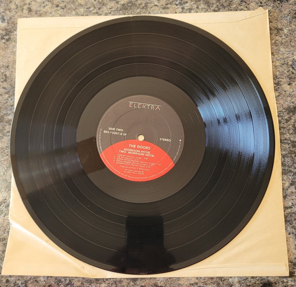 The Doors Morrison Hotel Lp Vinyl Elektra EKS75007 Record 1970 First