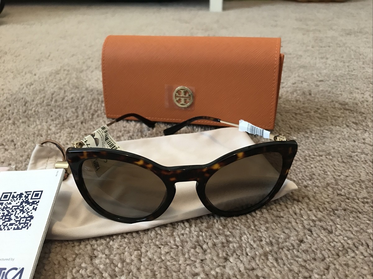 Tory Burch Tortoise Sunglasses NWT Tory Burch TY 7140 1728/13 3N Dark Tortoise Sunglasses 57-18  main image 3