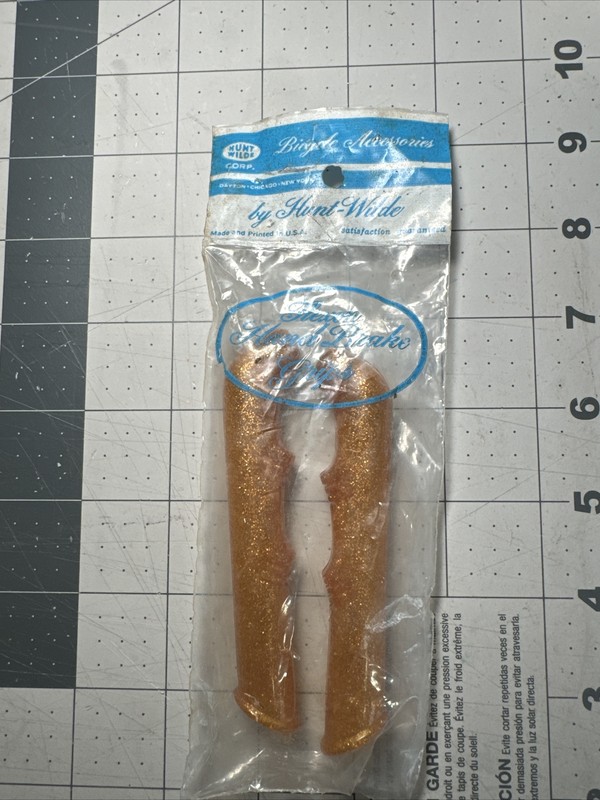 NOS Hunt Wilde Hand brake lever covers in glitter Grown Gold