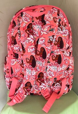 New Vera Bradley x Disney Campus Backpack Moana Adventure NWT in Cotton VERA BRADLEY DISNEY MOANA CAMPUS BACKPACK:NWT MOANA  main image 4