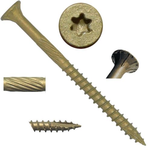 BRONZE STAR SCREWS: Exterior Torx/Star (ACQ) Coated Fence and Deck Wood Screws - Picture 86 of 115
