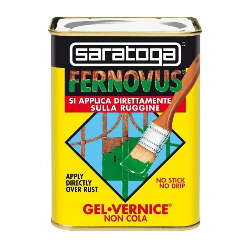 Vernice antiruggine Saratoga Fernovus smalto gel pittura varie tinte 750 ML