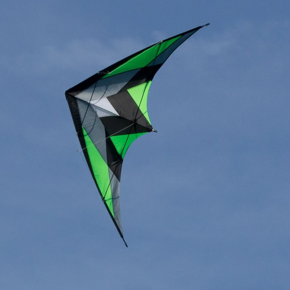 CIM Lenkdrachen Katana Green Drachen 170cm x 90cm inkl. Steuerleinen Flugdrachen - Bild 2 von 4