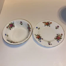 CRS34 by CROWN STAFFORDSHIRE Plate And Bowl  Floral