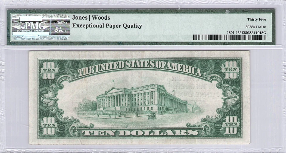 Midland NB Minneapolis, MN $10.00 1929 PMG 35 EPQ Charter 9409 - Image 2 of 2