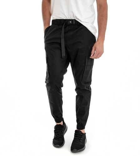 Pantalone Uomo Lungo Panta Tuta Cargo Tinta Unita Nero GIOSAL | eBay