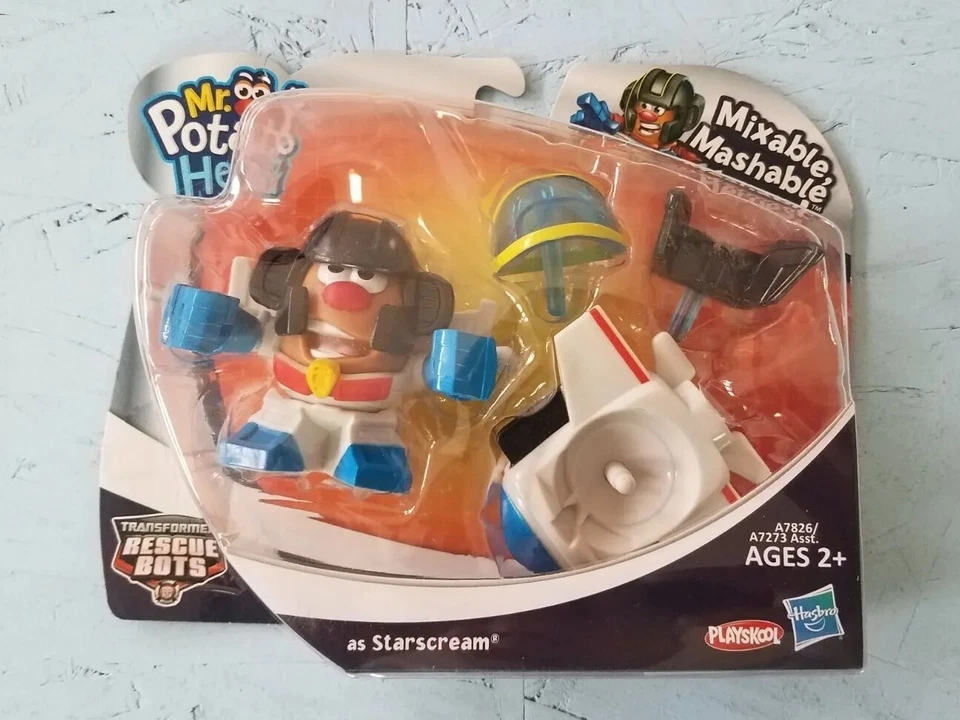 Mr Potato Head Transformers LOT X3 Rescue Bots Optimus Grimlock Starscream NEW! - Image 2 of 4