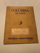 VTG Columbia Records Catalog 1911