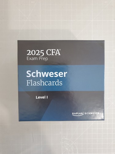 2025 CFA Exam Prep Schweser Flashcards (Level 1) - Bild 1 von 5