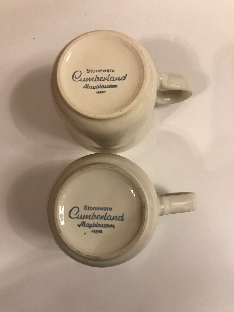 Set Of 2 Cups/Mugs Cumberland Stoneware Mayblossom Japan 8 oz | eBay
