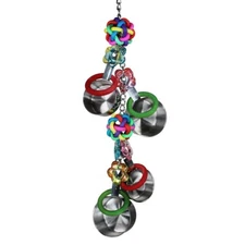 2168 Duo Pot Ring Bird Toy parrot toys cages african grey cockatoo macaw amazon