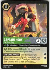 Captain Hook The Pirate King 109/204 Reign of Jafar Disney Lorcana