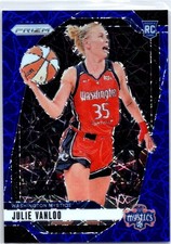2024 Panini Prizm WNBA #42 Julie Vanloo Blue Velocity Prizms