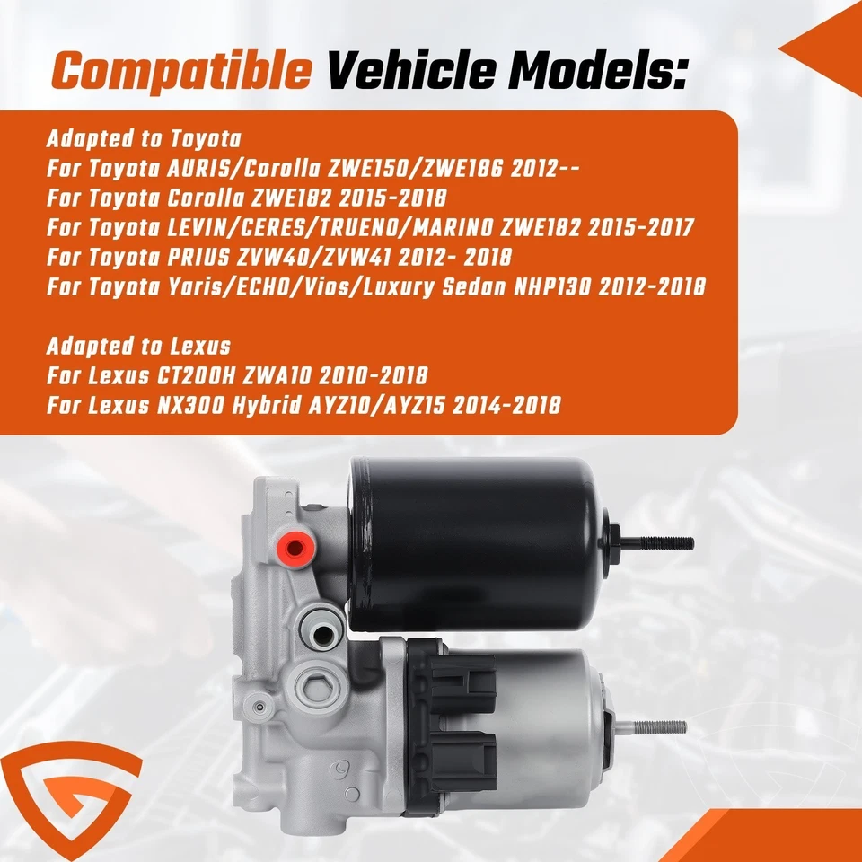 4707012020 ABS Pump Brake Booster Motor Assembly For Toyota RV4 Prius 2010-2018 - Image 2 of 4