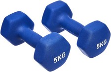 Neoprene Dumbbell Set 3kg Weights Home Gym Fitness Strength Training Exercise