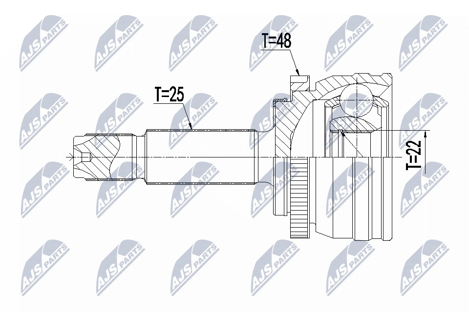 2x ✅Fits NTY NPZ-HY-561 EXTERNAL JOINT   ⭐UK Seller⭐