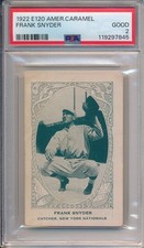 1922 E120 AMER. CARAMEL - FRANK SNYDER - PSA 2 GD (SVSC) FRESHLY GRADED!