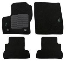 ecoMats Carpet Floor Mats Fit for 2013 to 2019 Ford Escape, Front & Rear, Black