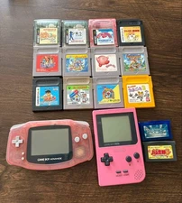 Nintendo Game Boy Advance & Game Boy Pocket Consoles With Soft & Strategy Guide
