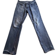 Calvin Klein Jeans Mens 30x30 Blue Slim Straight Leg Denim Pants Medium Wash