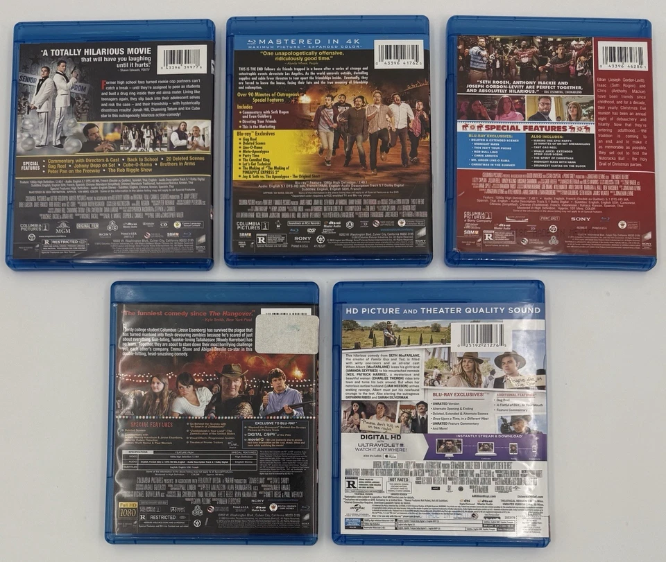Blu-Ray Lot 21 JUMP STREET Zombie Land THIS IS THE END Night Before Million Ways Foto 2 de 4