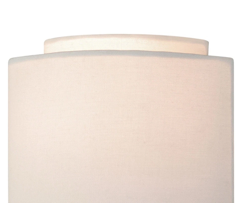 Бра настенное Vaxcel Lighting W0224 латунное Burnaby 1 лампа с белым тканевым абажуром - Изображение 3 из 4