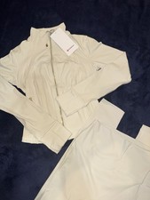 Lululemon Define Jacket And Leggings Set  (size 6) white