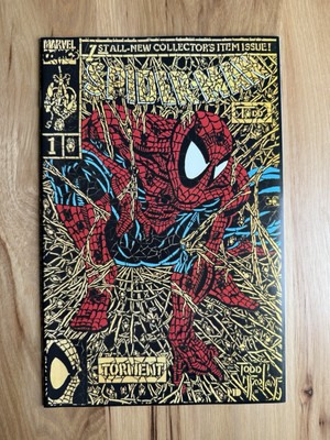 SPIDER-MAN #1 (2020) SHATTERED GOLD FACSIMILE MARVEL MCFARLANE  