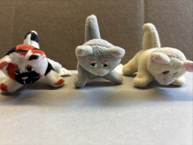 Vintage Pound Purries Mini Kitten Plush 1996 Pound Puppies Galoob Toys Set of 3