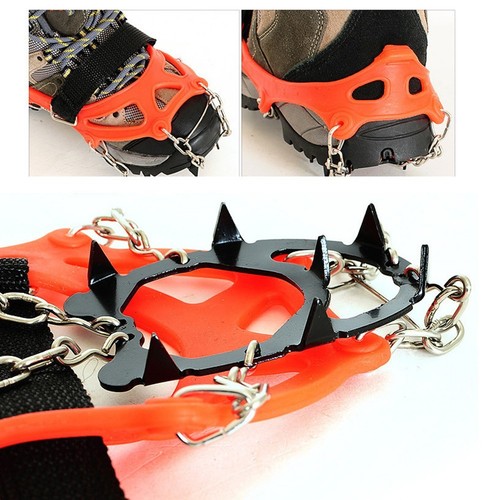 12 crampons �� pointes pour randonn��e et escalade avec construction en acier au - Photo 10 sur 14