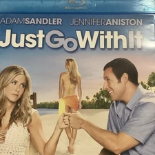 Just Go With It (Blu-ray, 2011) Excellent Adam Sandler Jennifer Aniston