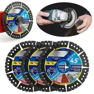 #ad 3pcs Diamond Multi Purpose Saw Blades4.5 Inch Heavy Duty Diamond Cutting Blades $5.99
