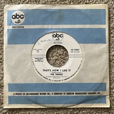 The TRENDS - No One There / That's How I Like It 7" Promo 1966 ABC 10881 * VG+