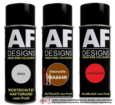 Spraydose Set für Oldsmobile WA664R Paragon Bronze Metallic X.S. Autolack Klarla