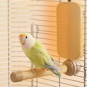 Bird Heater Pad Heated Bird Perch Birdcage Accessories for Cockatoos Canary