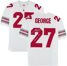 Eddie George Ohio State Buckeyes Signed Mitchell & Ness 1995 Replica Jersey