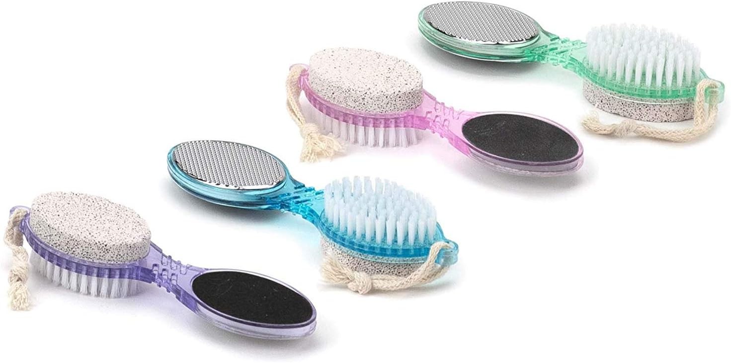 DecorRack (4 in 1) Pedicure Paddle Kit Tool with Pumice Stone Random Color 