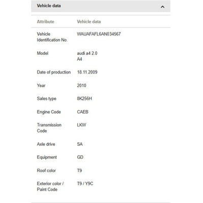 #ad Audi Pressure Hose 8K0145832B $109.99