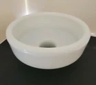 Vintage Milk Glass Push-in Dental Cuspidor Bowl
