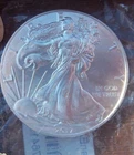 Lot of (2) Uncirculated  1oz Silver American Eagles 2 Two Coins. 2oz Total