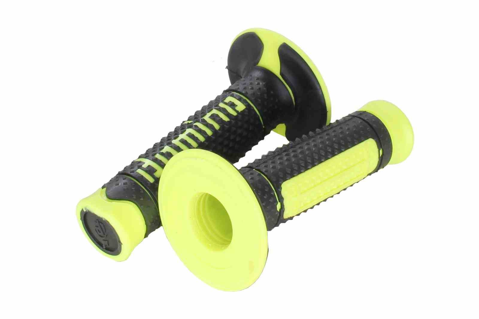Pommeau de direction CL-010 jaune avec collier de fixation